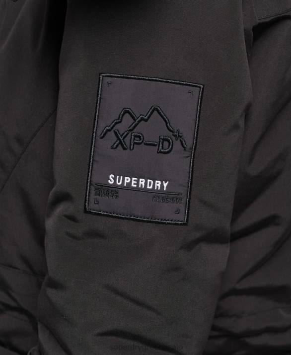 xpd everest parka παλτό γυναίκες είδη ένδυσης μαύρος Superdry L02L3740