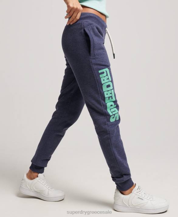 cali cutout unbrushed joggers γυναίκες είδη ένδυσης ΠΟΛΕΜΙΚΟ ΝΑΥΤΙΚΟ Superdry L02L3916