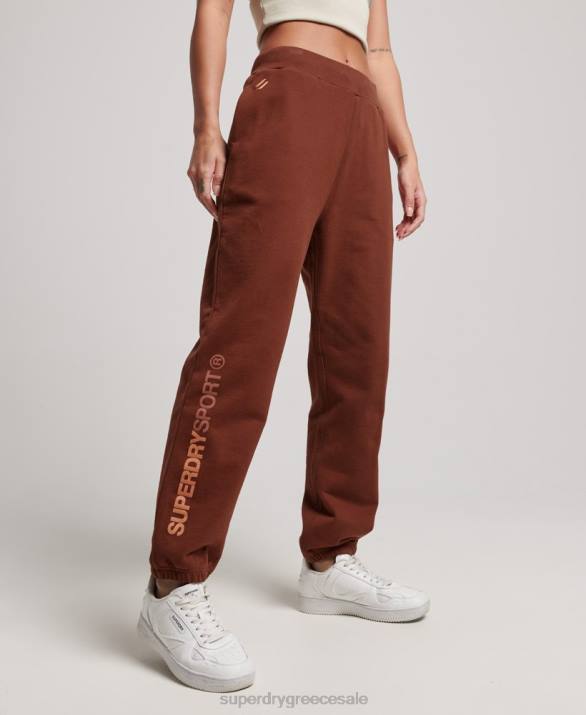 πυρήνα joggers γυναίκες είδη ένδυσης καφέ Superdry L02L3899