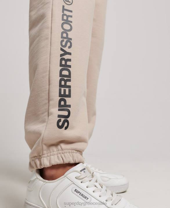 πυρήνα joggers γυναίκες είδη ένδυσης μπεζ Superdry L02L3905