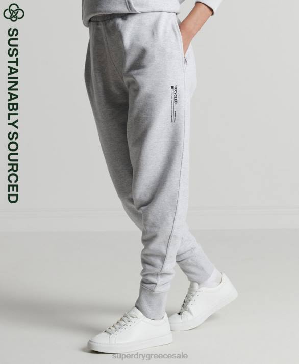 ανακυκλωμένα micro side joggers γυναίκες είδη ένδυσης ανοιχτό γκρι Superdry L02L3936