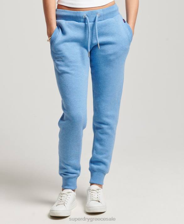 vintage λογότυπο κεντημένα joggers γυναίκες είδη ένδυσης μπλε Superdry L02L2265