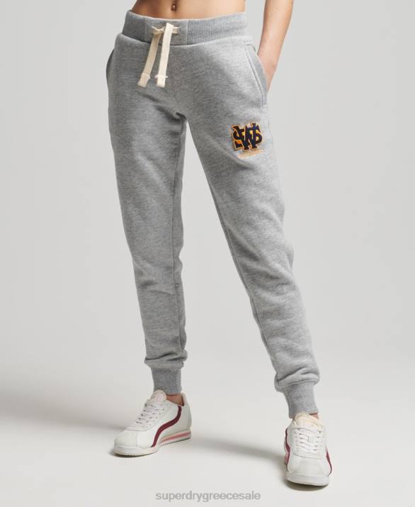 vintage κολεγιακό joggers γυναίκες είδη ένδυσης γκρί Superdry L02L6588