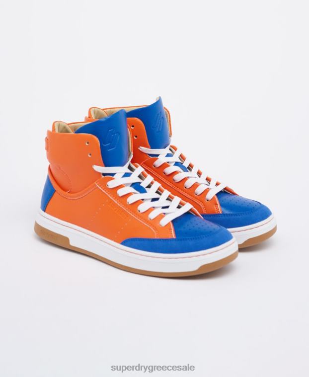 Vegan basket sport high top trainers γυναίκες Superdry παπούτσια 00T2R4405 μπλε