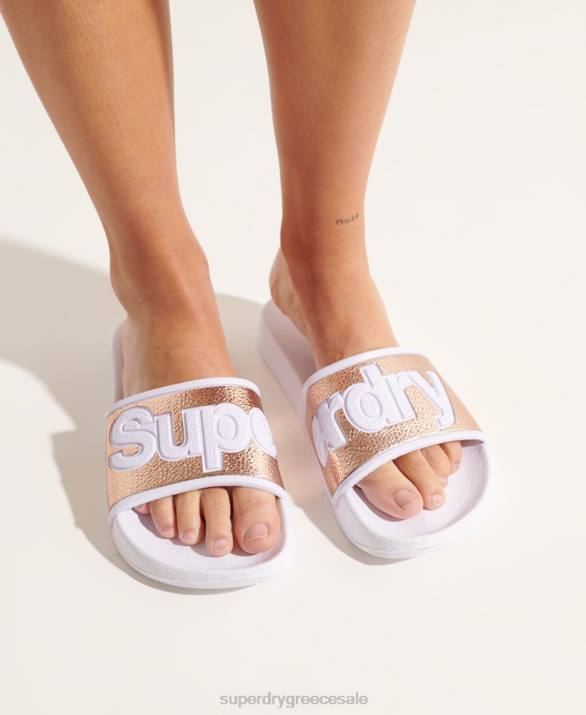 eva 2.0 sliders πισίνας γυναίκες παπούτσια ροζ Superdry L02L6777