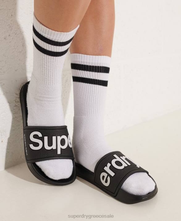 sliders eva pool γυναίκες παπούτσια μαύρος Superdry L02L4422