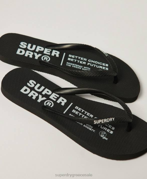 σαγιονάρες vegan γυναίκες παπούτσια μαύρος Superdry L02L2159