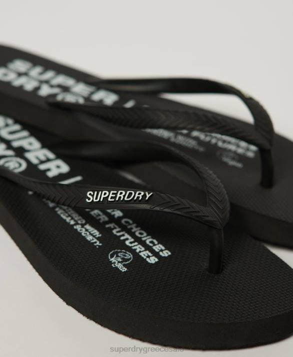 σαγιονάρες vegan γυναίκες παπούτσια μαύρος Superdry L02L2159