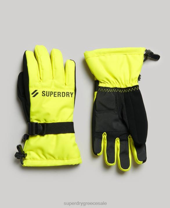 γάντια χιονιού άνδρες αξεσουάρ κίτρινος Superdry L02L1388