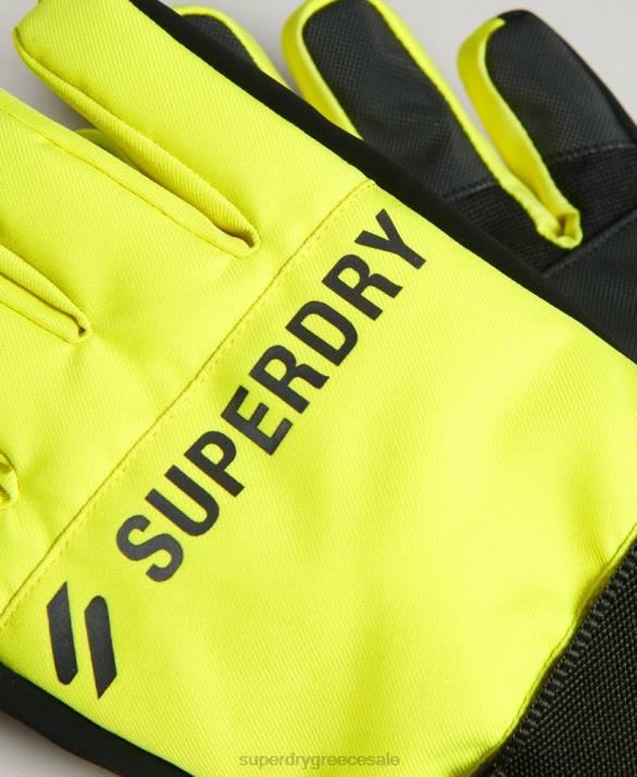 γάντια χιονιού άνδρες αξεσουάρ κίτρινος Superdry L02L1388