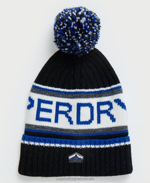 λογότυπο beanie άνδρες αξεσουάρ μαύρος Superdry L02L1839