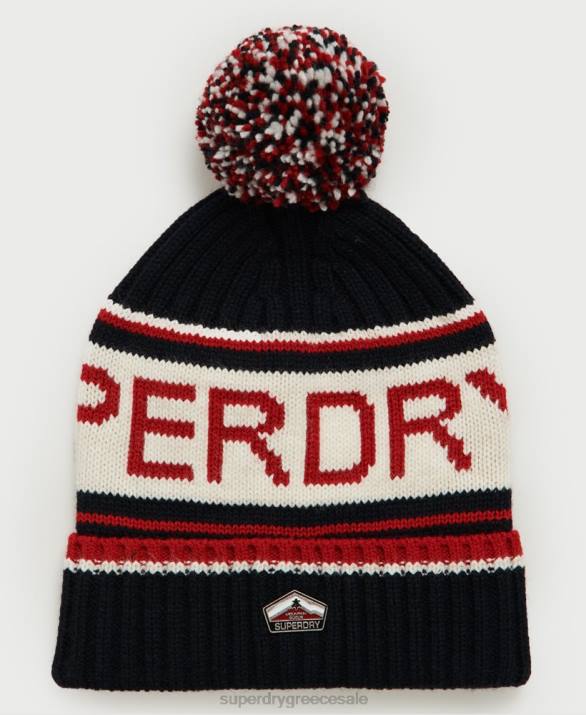 λογότυπο beanie άνδρες αξεσουάρ σκούρο μπλε Superdry L02L1841