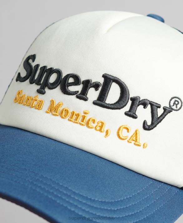 vintage καπάκι φορτηγατζή άνδρες αξεσουάρ άσπρο Superdry L02L1624