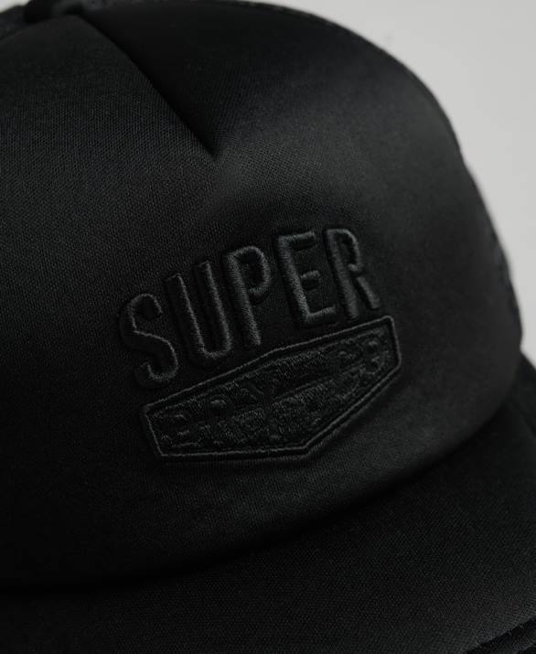 vintage καπάκι φορτηγατζή άνδρες αξεσουάρ μαύρος Superdry L02L1629