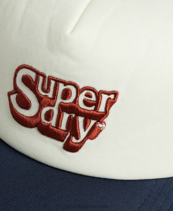 vintage καπάκι φορτηγατζή άνδρες αξεσουάρ άσπρο Superdry L02L1651