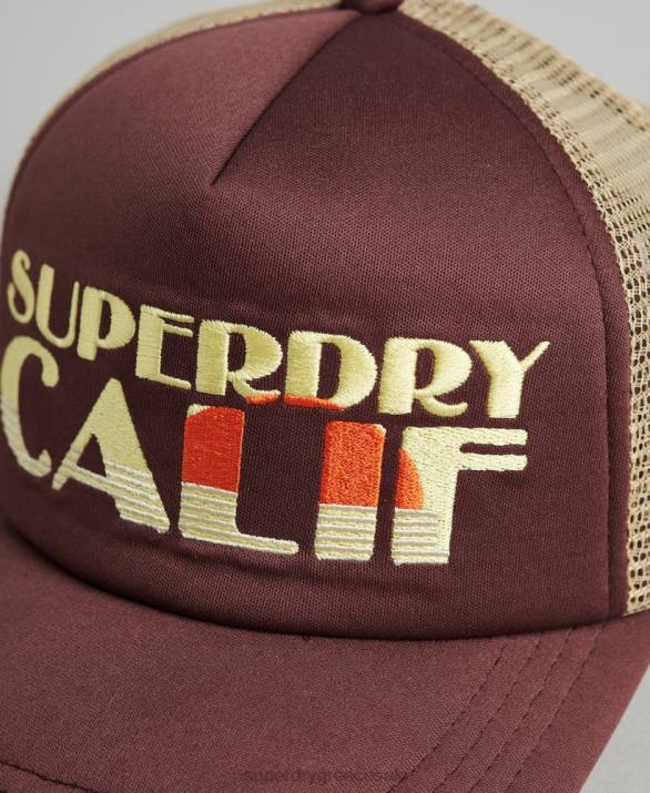 vintage καπάκι φορτηγατζή άνδρες αξεσουάρ καφέ Superdry L02L1714