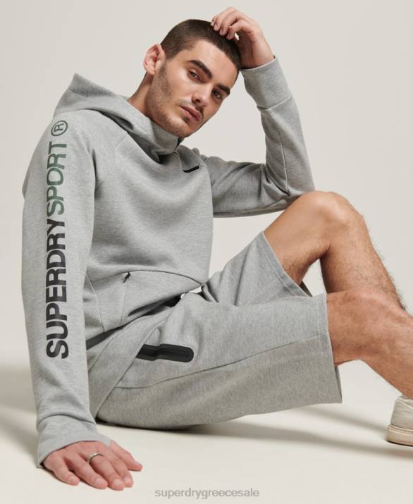 κουκούλα gymtech άνδρες είδη ένδυσης γκρί Superdry L02L536