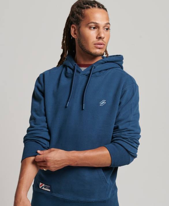 απαραίτητο hoodie άνδρες είδη ένδυσης σκούρο μπλε Superdry L02L5126