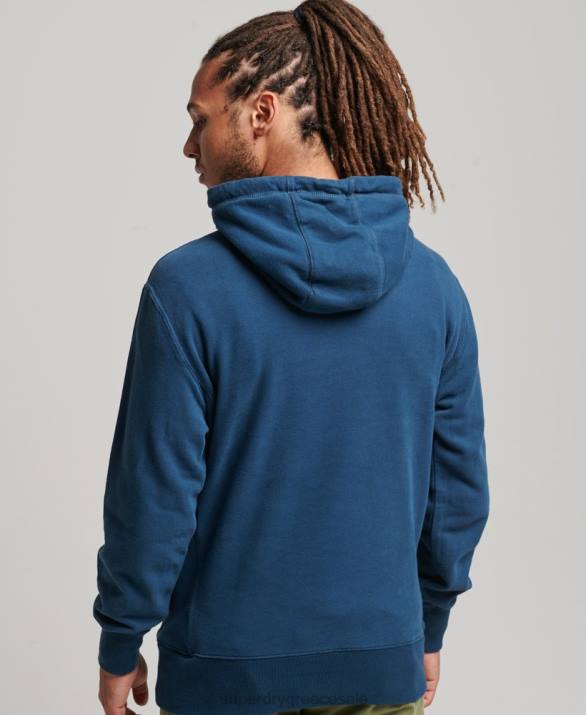 απαραίτητο hoodie άνδρες είδη ένδυσης σκούρο μπλε Superdry L02L5126