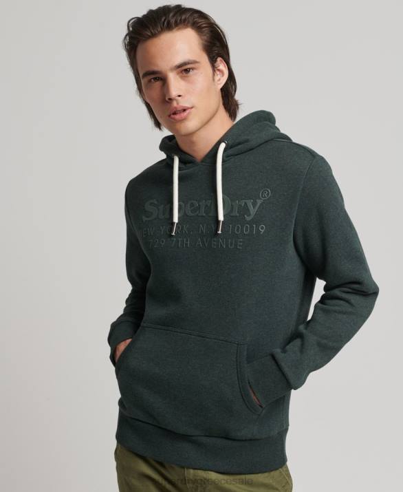 τονικό hoodie του χώρου άνδρες είδη ένδυσης πράσινος Superdry L02L5212