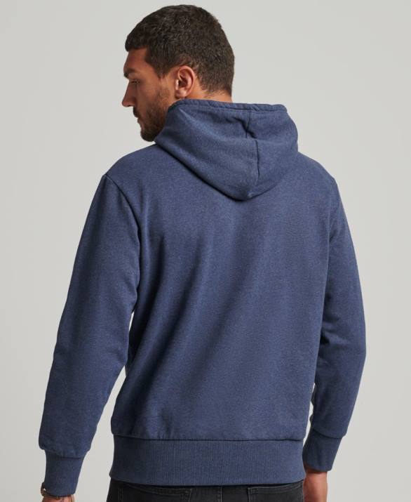 ανακυκλωμένο hoodie πόλης άνδρες είδη ένδυσης μπλε Superdry L02L665