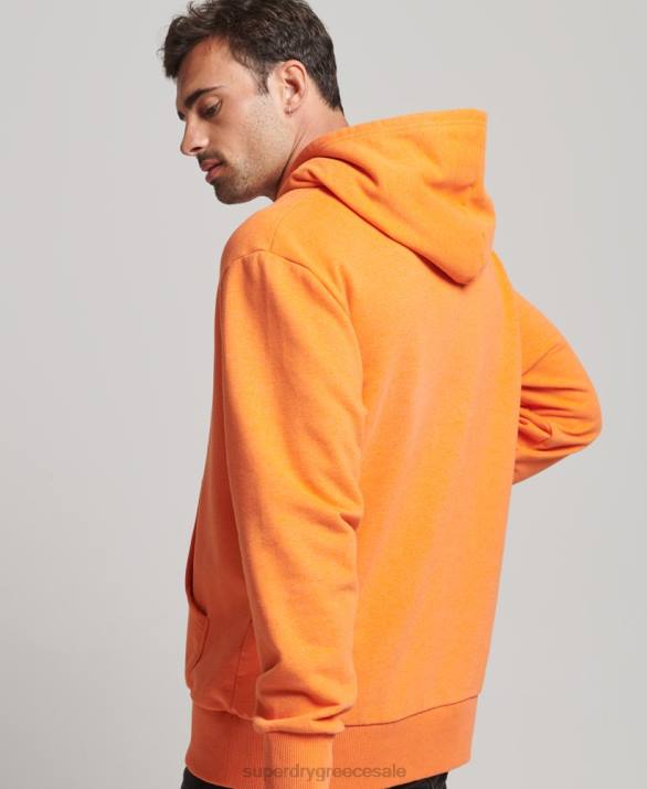 ανακυκλωμένο hoodie πόλης άνδρες είδη ένδυσης πορτοκάλι Superdry L02L747