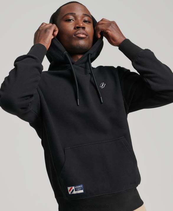 απαραίτητο hoodie άνδρες είδη ένδυσης μαύρος Superdry L02L861