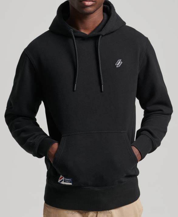 απαραίτητο hoodie άνδρες είδη ένδυσης μαύρος Superdry L02L861