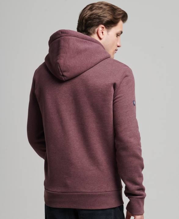 λογότυπο της εταιρείας marl hoodie άνδρες είδη ένδυσης το κόκκινο Superdry L02L5072