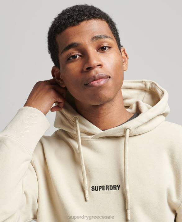 κουκούλα micro logo άνδρες είδη ένδυσης μπεζ Superdry L02L5997