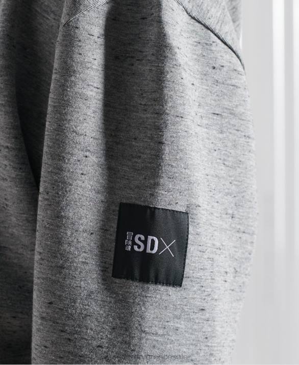 περιορισμένη έκδοση sdx box drop hoodie άνδρες είδη ένδυσης γκρί Superdry L02L874