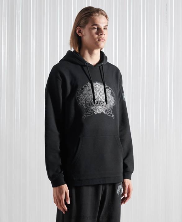 περιορισμένη έκδοση sdx nyc hoodie άνδρες είδη ένδυσης μαύρος Superdry L02L5237