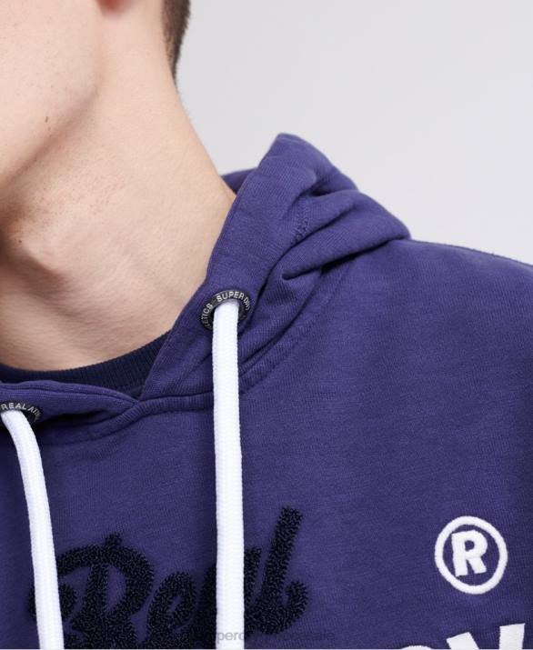 super 1 κλασικό νέον hoodie άνδρες είδη ένδυσης μωβ Superdry L02L901