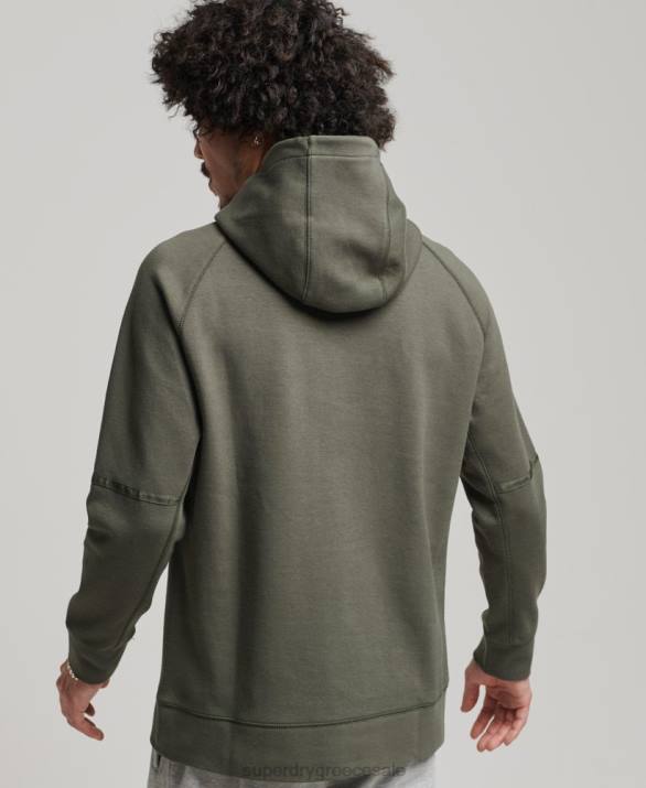 tech hoodie άνδρες είδη ένδυσης χακί Superdry L02L5021