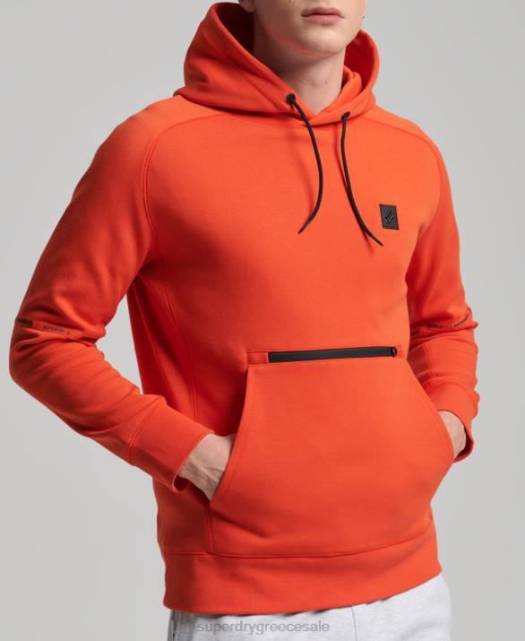 tech hoodie άνδρες είδη ένδυσης πορτοκάλι Superdry L02L829