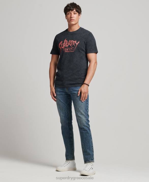 indie μπλουζάκι άνδρες είδη ένδυσης μαύρος Superdry L02L4867