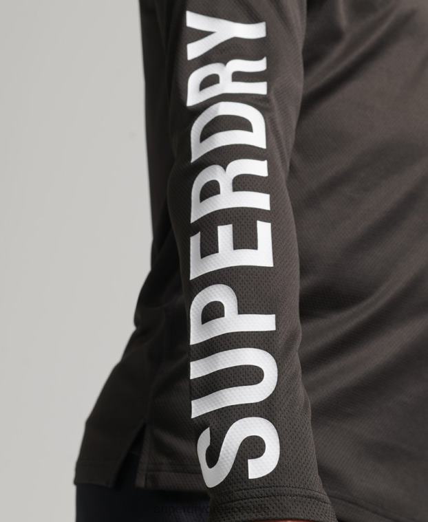 τρένο mock λαιμό λογότυπο επάνω άνδρες Superdry είδη ένδυσης 00T2R5378 μαύρος