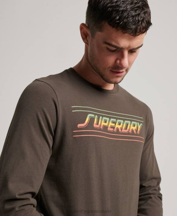 shapers & makers top άνδρες είδη ένδυσης σκούρο γκρι Superdry L02L1536