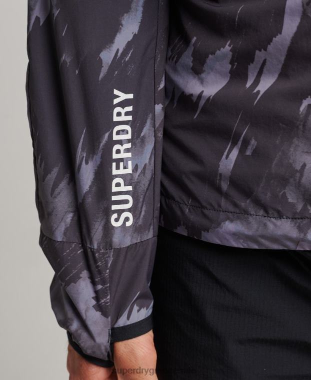 σακάκι για τρέξιμο άνδρες Superdry είδη ένδυσης 00T2R5366 σκούρο γκρι