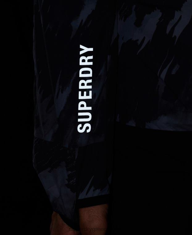 σακάκι για τρέξιμο άνδρες Superdry είδη ένδυσης 00T2R5366 σκούρο γκρι