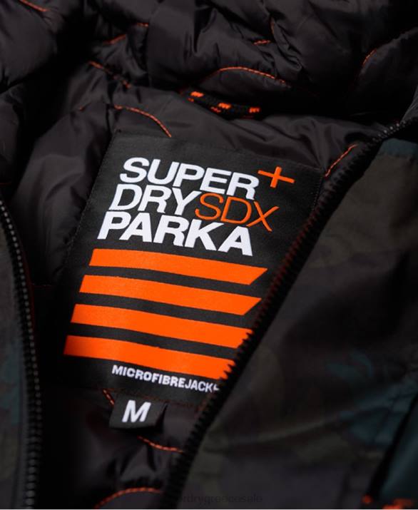 σακάκι παρκα άνδρες είδη ένδυσης πράσινος Superdry L02L1134