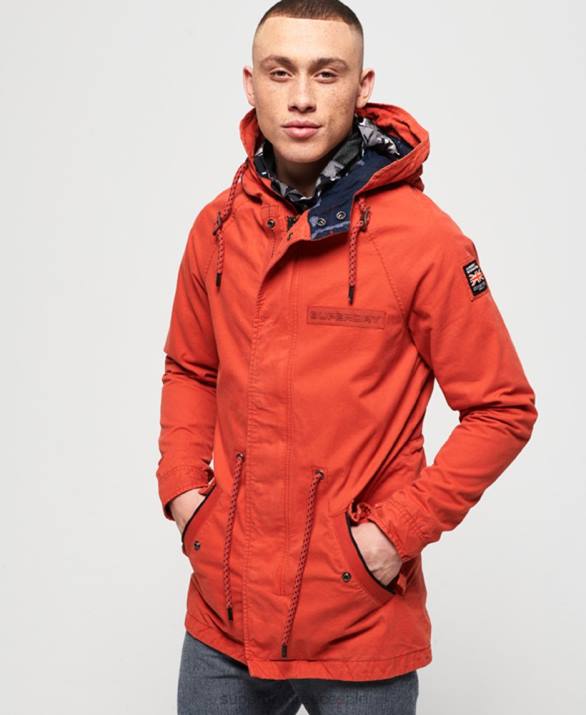 σακάκι aviator rookie parka άνδρες είδη ένδυσης πορτοκάλι Superdry L02L1202