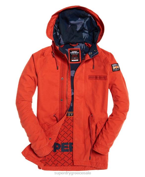 σακάκι aviator rookie parka άνδρες είδη ένδυσης πορτοκάλι Superdry L02L1202