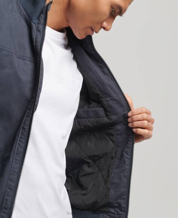 πλεκτό bomber jacket άνδρες είδη ένδυσης ΠΟΛΕΜΙΚΟ ΝΑΥΤΙΚΟ Superdry L02L7