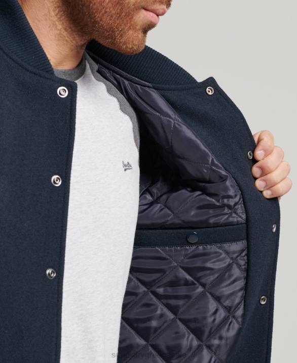 κολεγιακό πανεπιστήμιο bomber jacket άνδρες είδη ένδυσης ΠΟΛΕΜΙΚΟ ΝΑΥΤΙΚΟ Superdry L02L954