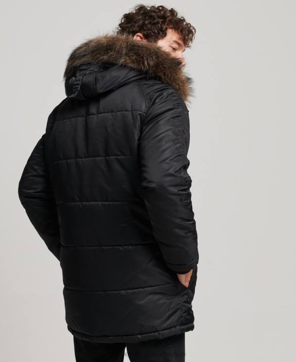 σακάκι chinook parka άνδρες είδη ένδυσης σκούρο γκρι Superdry L02L4447