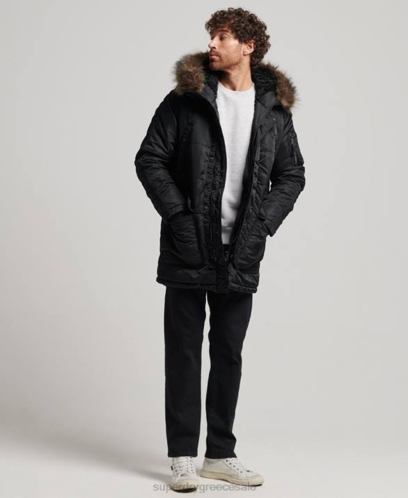 σακάκι chinook parka άνδρες είδη ένδυσης σκούρο γκρι Superdry L02L4447