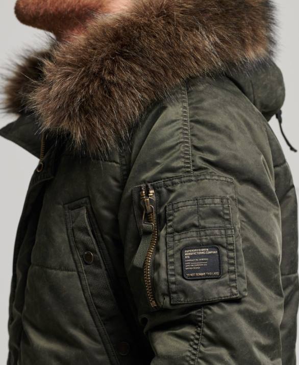 σακάκι chinook parka άνδρες είδη ένδυσης χακί Superdry L02L4479