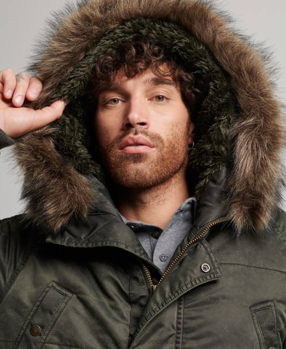 σακάκι chinook parka άνδρες είδη ένδυσης χακί Superdry L02L4479