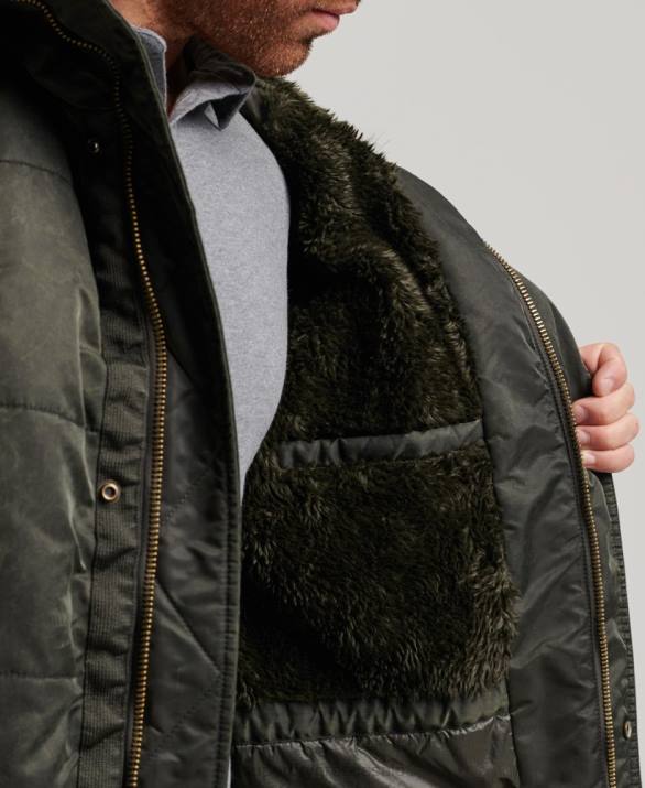 σακάκι chinook parka άνδρες είδη ένδυσης χακί Superdry L02L4479